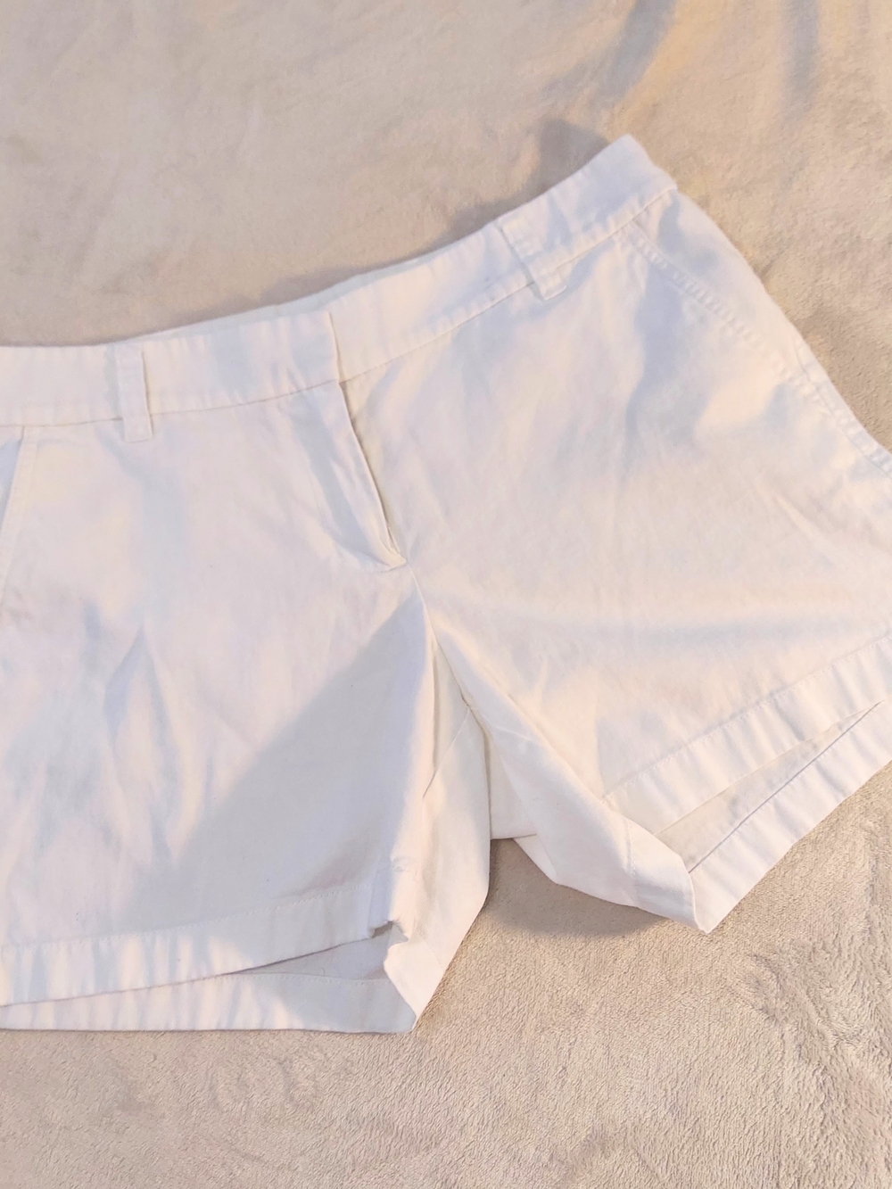 Re-Imagined By J Crew Women's White Cotton Shorts Size 6